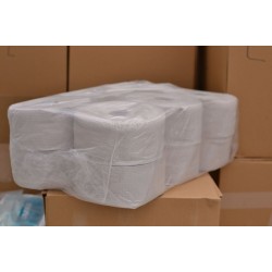 Hartie igienica portionata natur, diam.19cm, 1 strat, gri, aprox.120m , 400 gr, 12 role